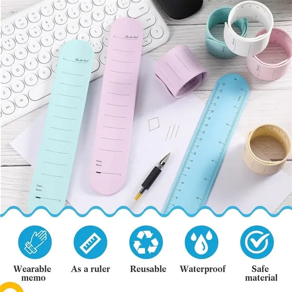 Silicone Slap Memo Wristband