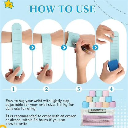 Silicone Slap Memo Wristband