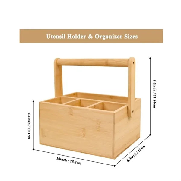 Portable Wooden Basket