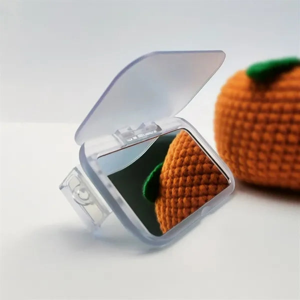 Retractable Phone Back Clip Flip Cover w/ Makeup Mirror