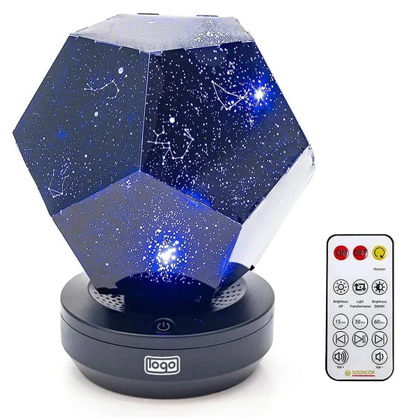 Rotating LED Night Light Projector Bluetooth Music Player