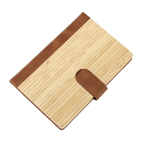 Bamboo Cover Magnetic Closure Notebook