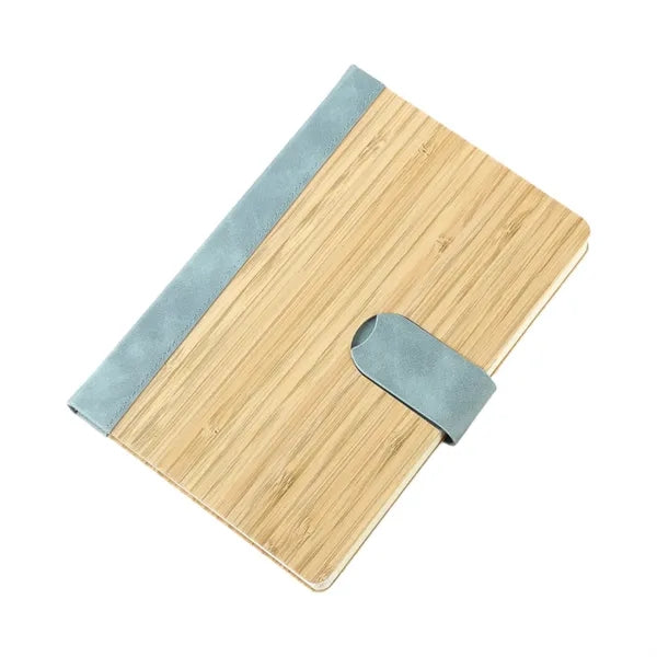 Bamboo Cover Magnetic Closure Notebook