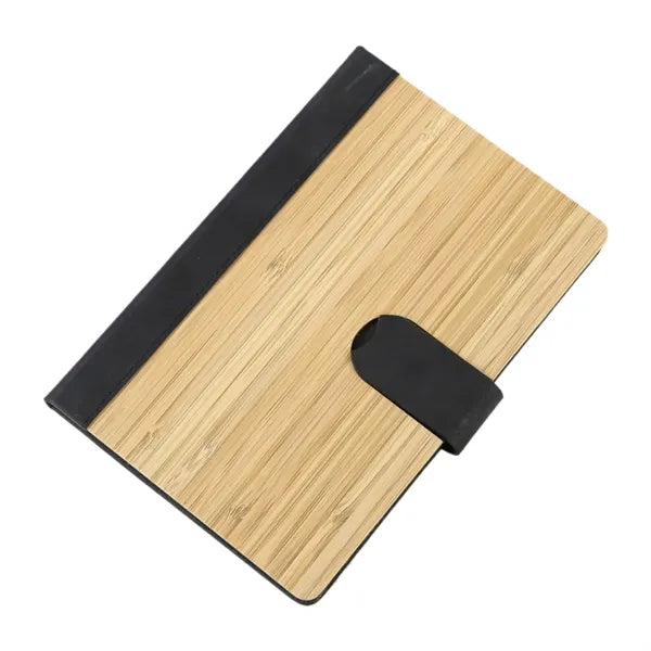 Bamboo Cover Magnetic Closure Notebook