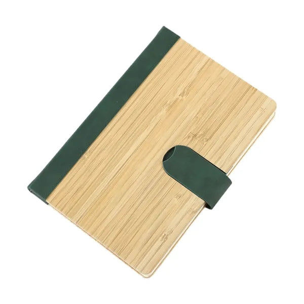 Bamboo Cover Magnetic Closure Notebook