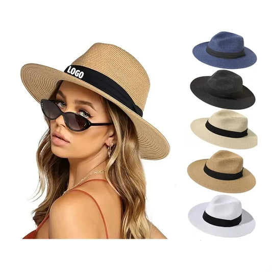 Unisex Travel Straw Panama Hat