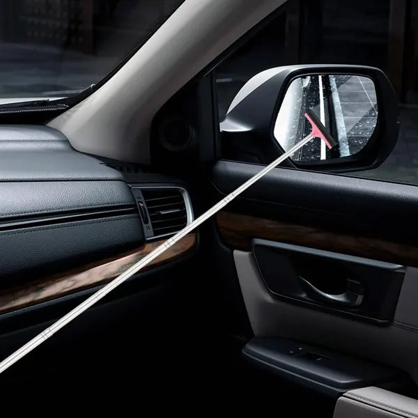Mini Portable Retractable Car Rearview Mirror Wiper