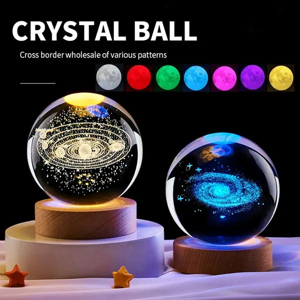 3D Carved Crystal Ball