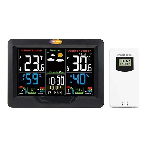 Wireless Weather Forecast Station Clock