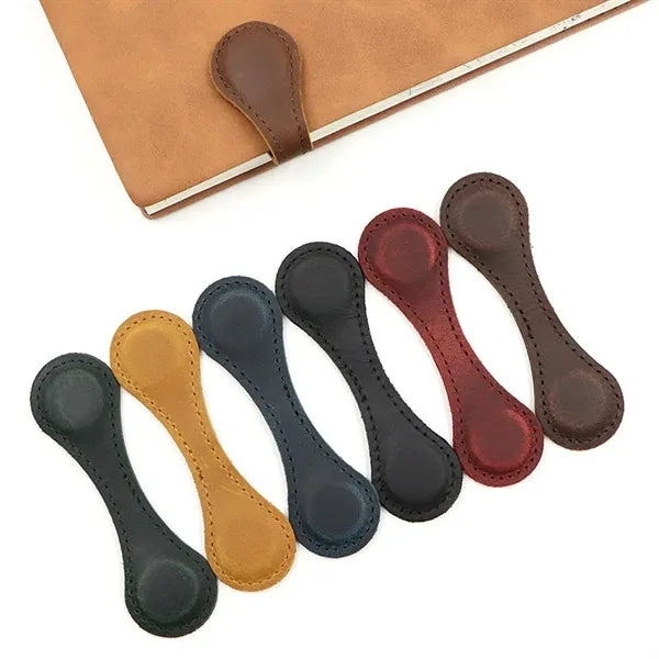 PU Leather Magnetic Bookmarks