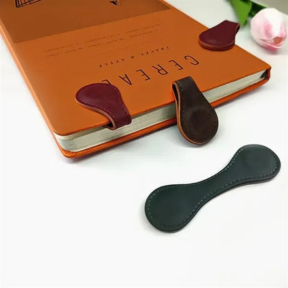 PU Leather Magnetic Bookmarks
