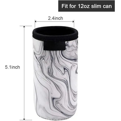 12oz Neoprene Slim Beer Can Cooler