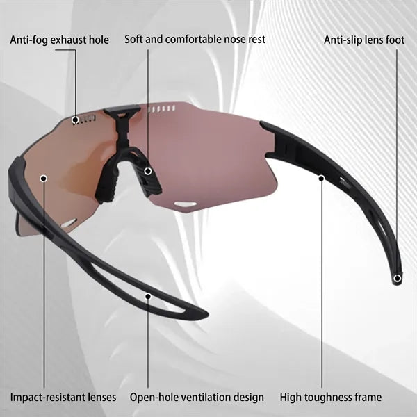 Tr90 Polarized Sports Cycling Sunglasses Running