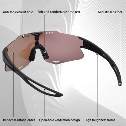 Tr90 Polarized Sports Cycling Sunglasses Running