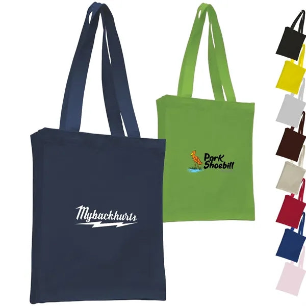 12 Oz. Compact Convention Cotton Canvas Tote Bag (10" x 12")