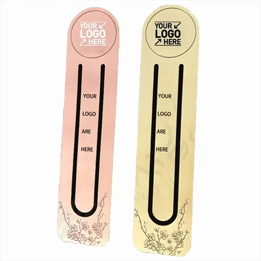 Custom Paper Clip Brass Bookmark