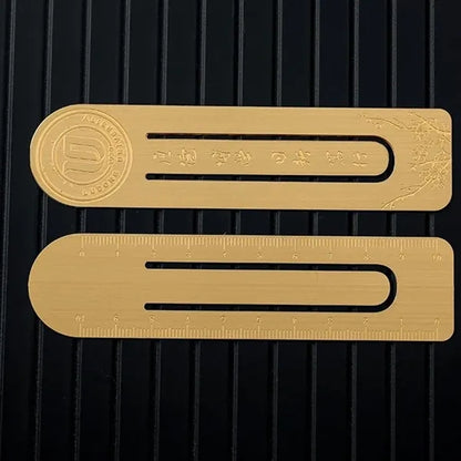 Custom Paper Clip Brass Bookmark