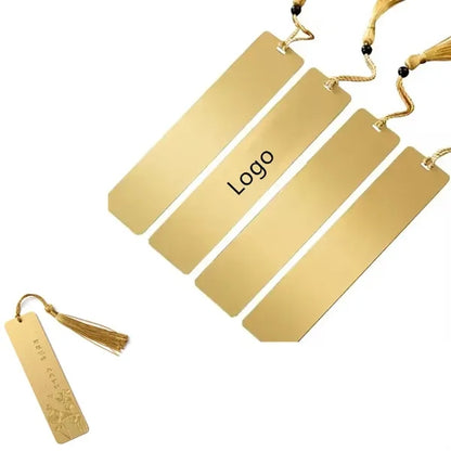 Creative Gold Brass Bookmark with Tassels