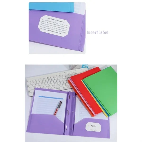 Plastic Folders with Pockets