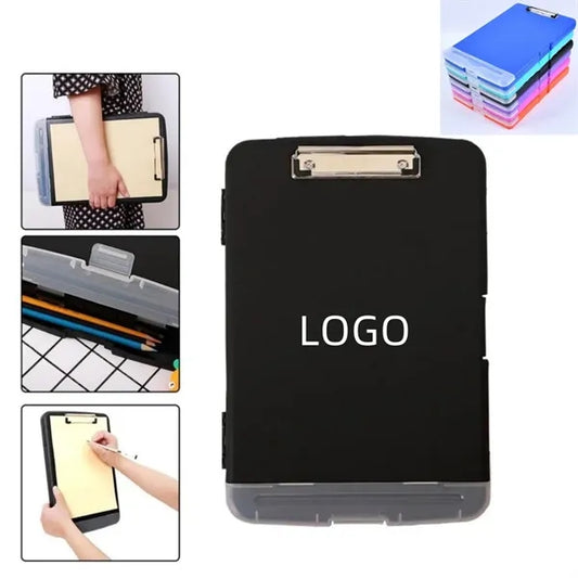 Plastic Clipboard with Storage and Pen Holder