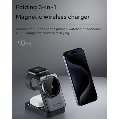 3-in-1 Foldable Wireless Charger & Stand
