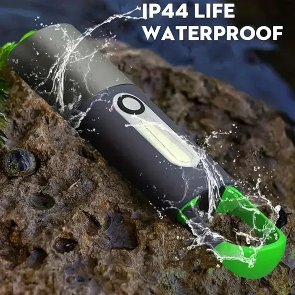Mini Rechargeable LED Flashlight With COB Side Light