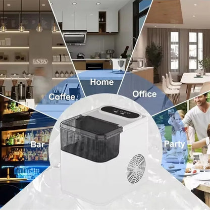 Compact ice maker for home dormitory Selfcleaning Low power