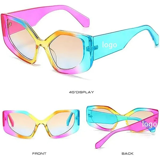 Oversize Rainbow cat-eye sunglasses