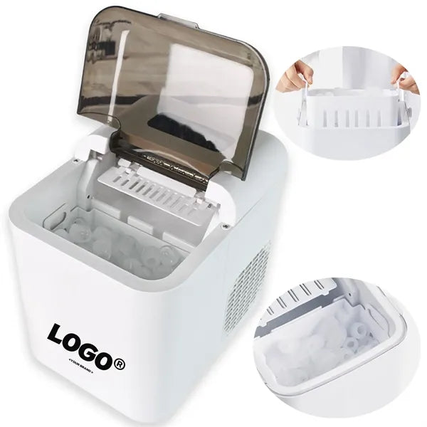 Compact Countertop Ice Maker Automatic Self Cleaning Machine