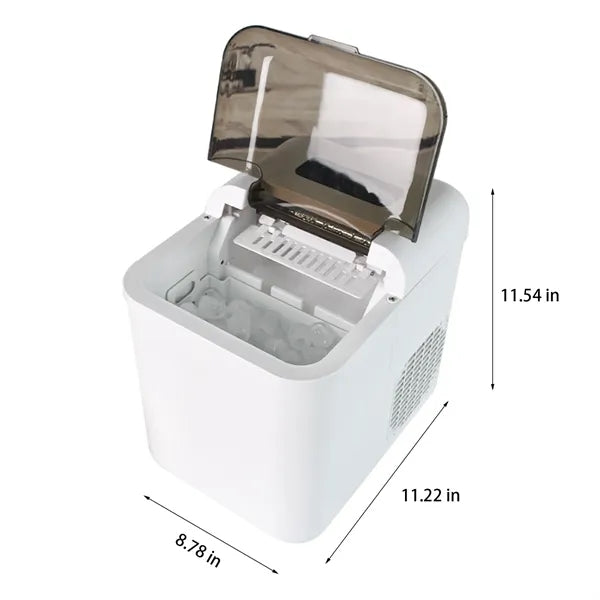 Compact Countertop Ice Maker Automatic Self Cleaning Machine