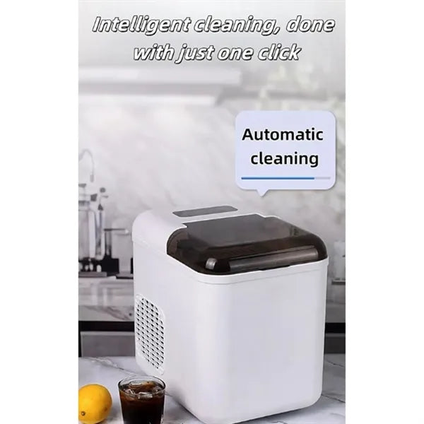 Compact Countertop Ice Maker Automatic Self Cleaning Machine