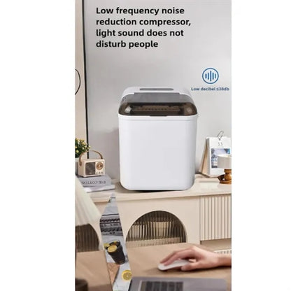 Compact Countertop Ice Maker Automatic Self Cleaning Machine