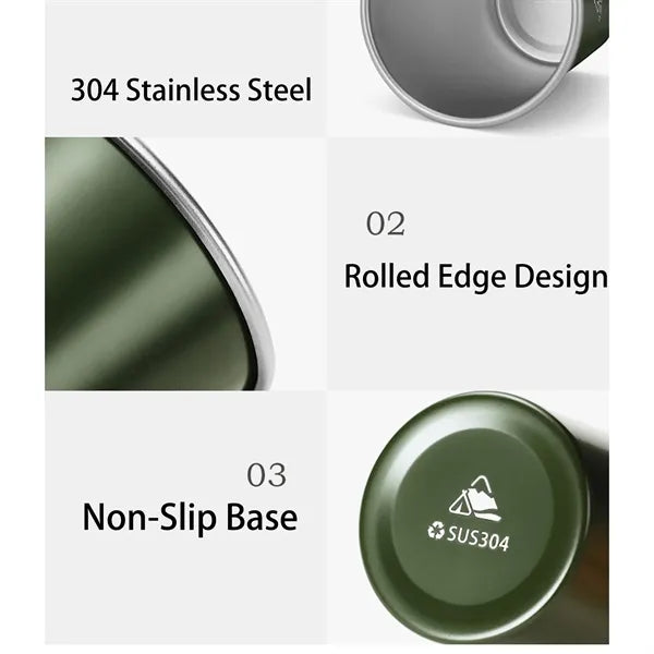 12 oz Stainless Steel Outdoor Cup