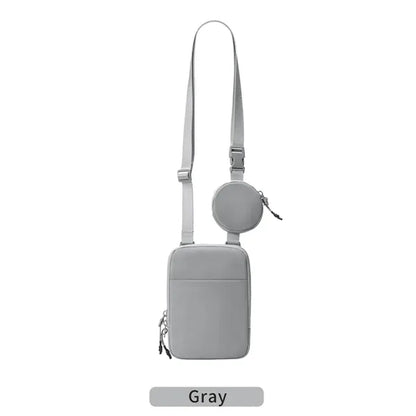 Adjustable Crossbody Belt Bag with Removable Small Pouch