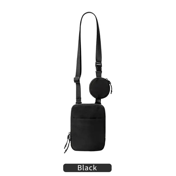 Adjustable Crossbody Belt Bag with Removable Small Pouch