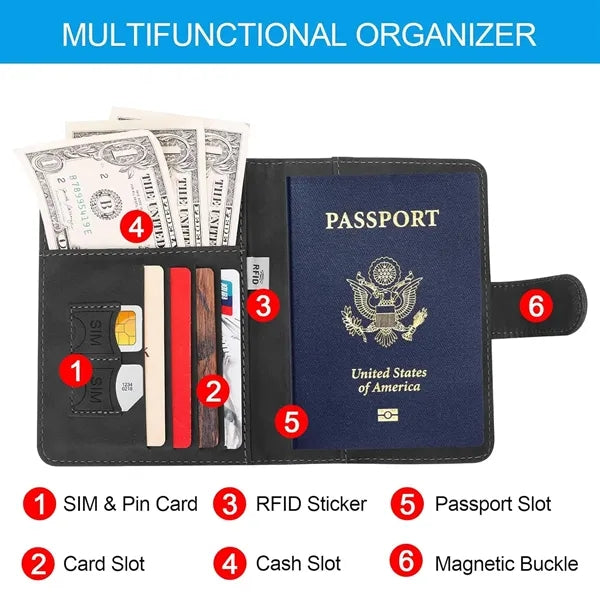 Magnetic Buckle Multifunctional Id Card Holder