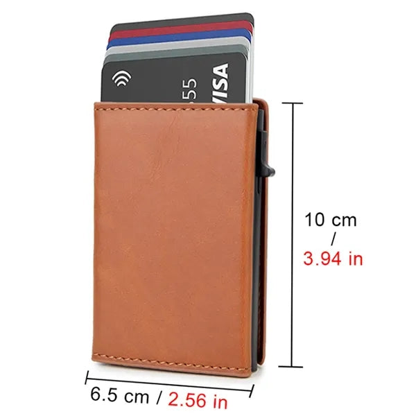 Magnetic Type Bank Card Holder Rfid Wallet