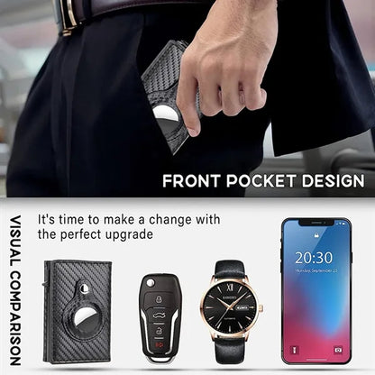 Magnetic Type Bank Card Holder Rfid Wallet
