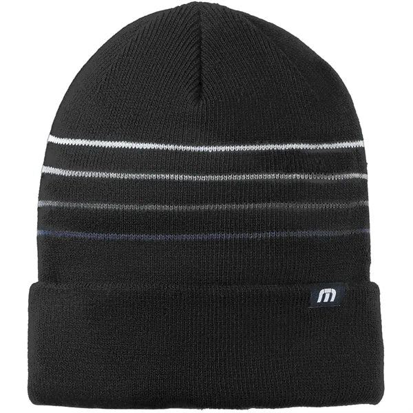 TravisMathew Striped Cuffed Beanie