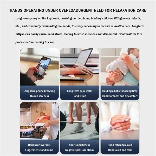 Electric Hand massager with low-frequency pulse