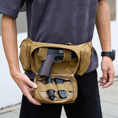 Outdoor Tactical Waist Bag with Multiple Pockets