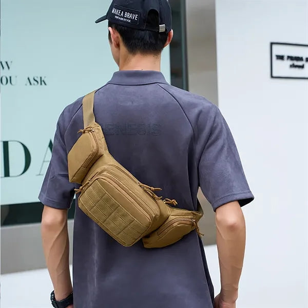 Outdoor Tactical Waist Bag with Multiple Pockets