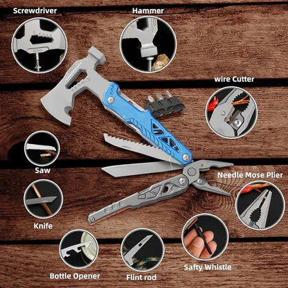 Multifunctional Camping Tool Axe with Hammer