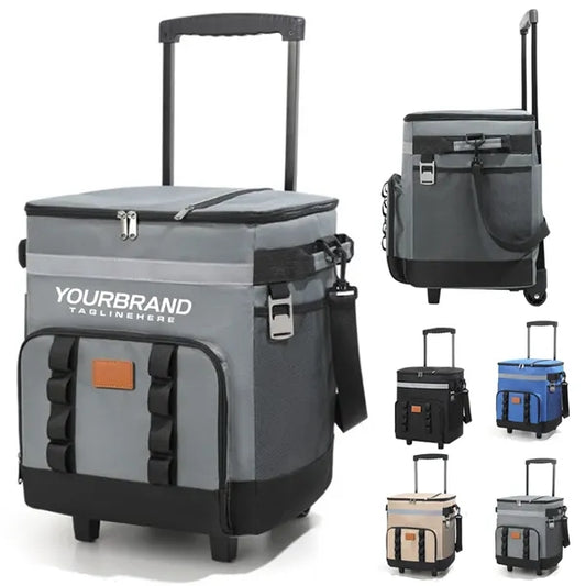 Rolling Insulated Cooler Bag for Delivery