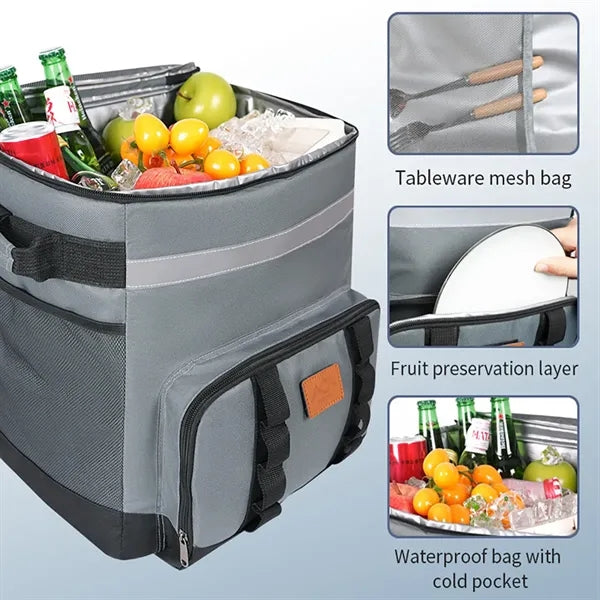 Rolling Insulated Cooler Bag for Delivery