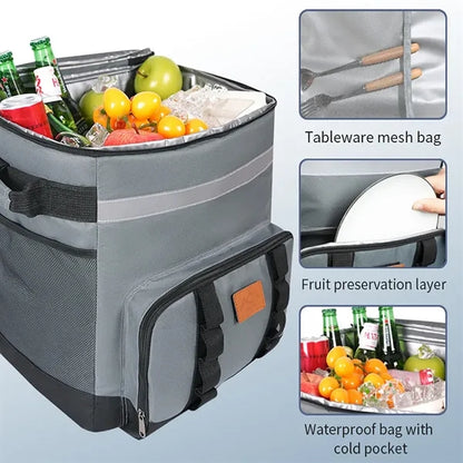 Rolling Insulated Cooler Bag for Delivery
