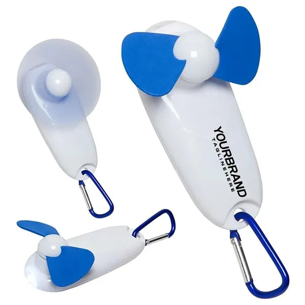 Mini Handheld Fan with LED Flashlight