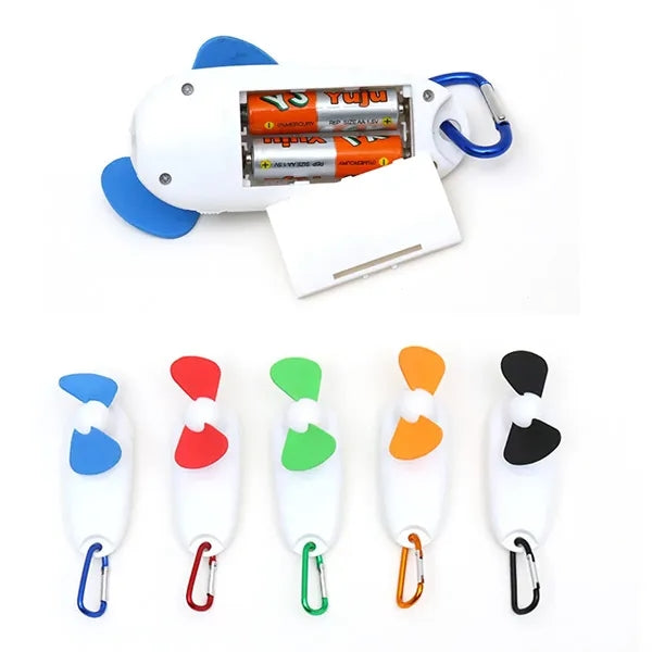 Mini Handheld Fan with LED Flashlight