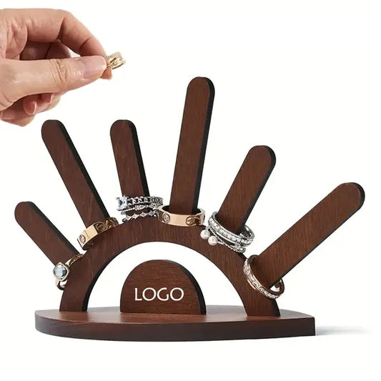 Wooden Ring Stand/Display Holder