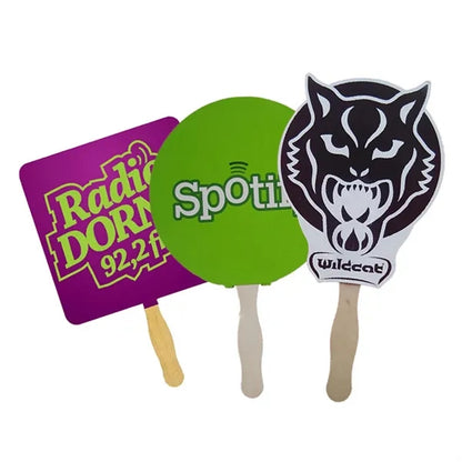 Square Glued Hand Fan